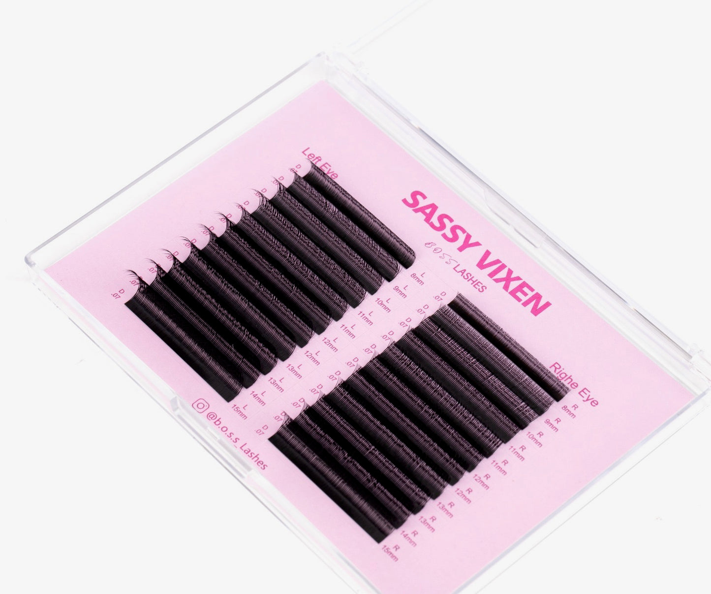 Sassy Vixen - L Curl Lashes Mix Tray