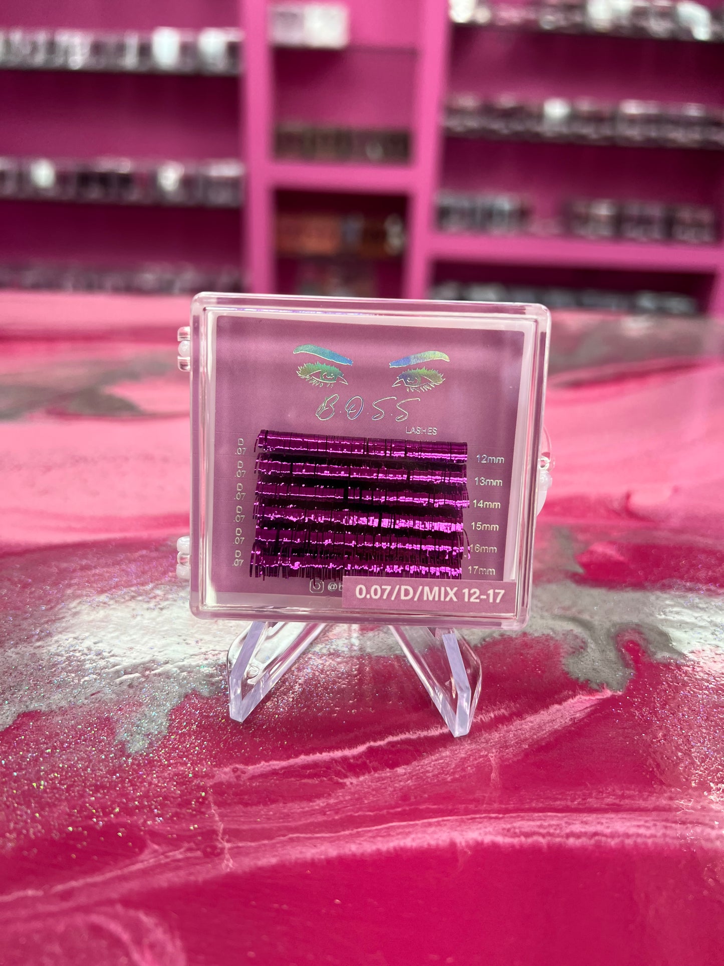 Tinsel Color Lashes Mini Mix Tray -6 Rows