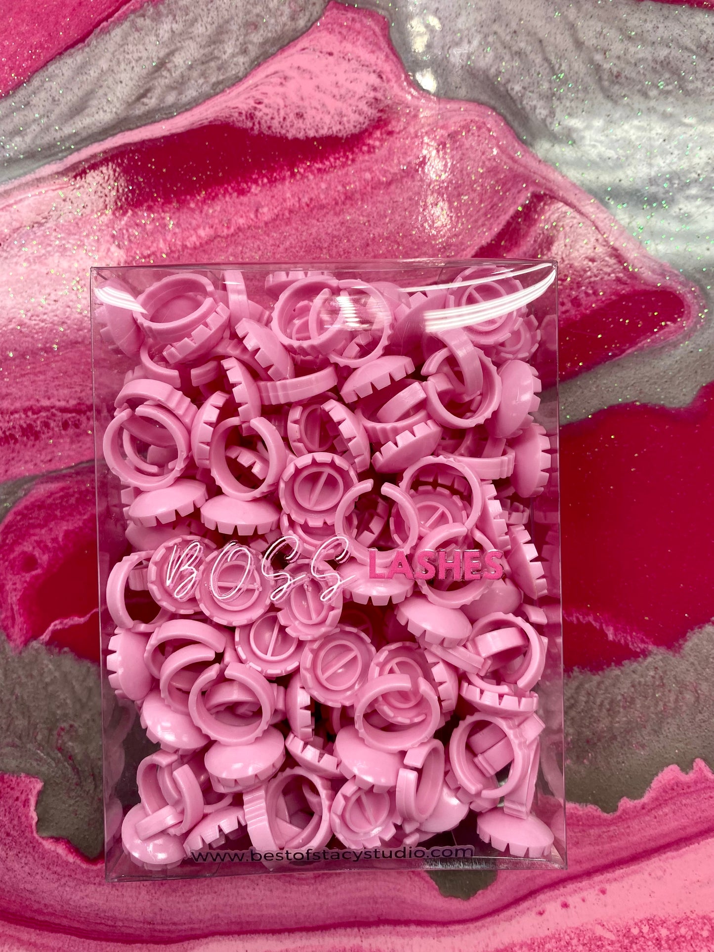 Round-Shaped Blooming Glue Rings