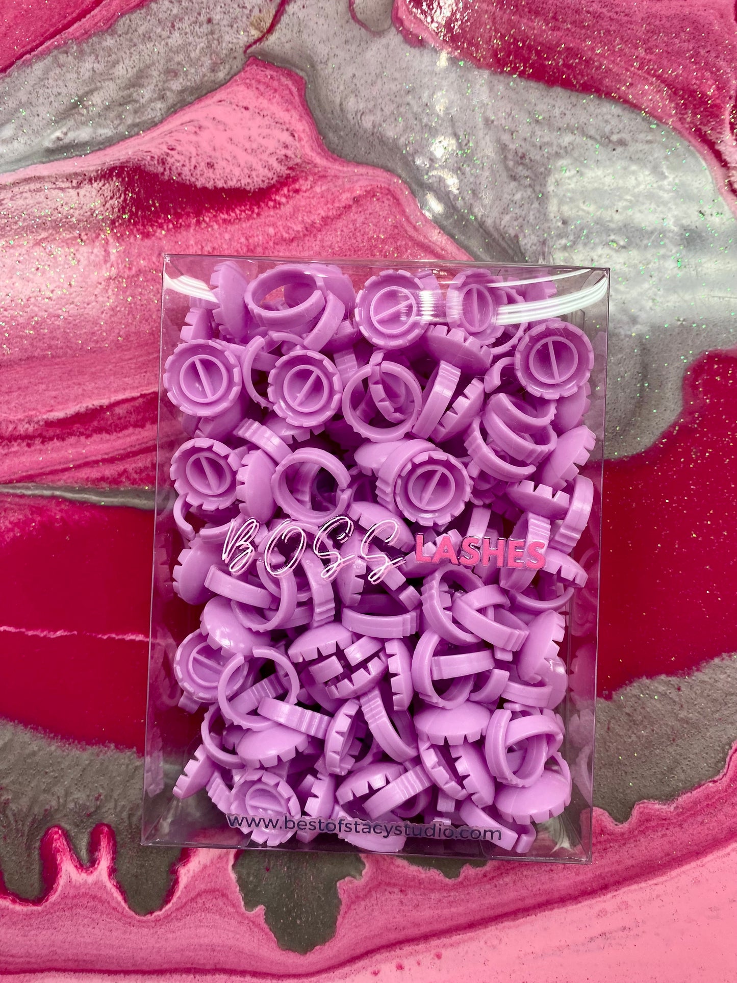 Round-Shaped Blooming Glue Rings