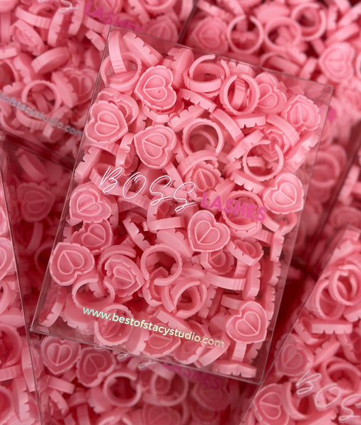 HeartShaped Blooming Glue Rings bestofstacystudio