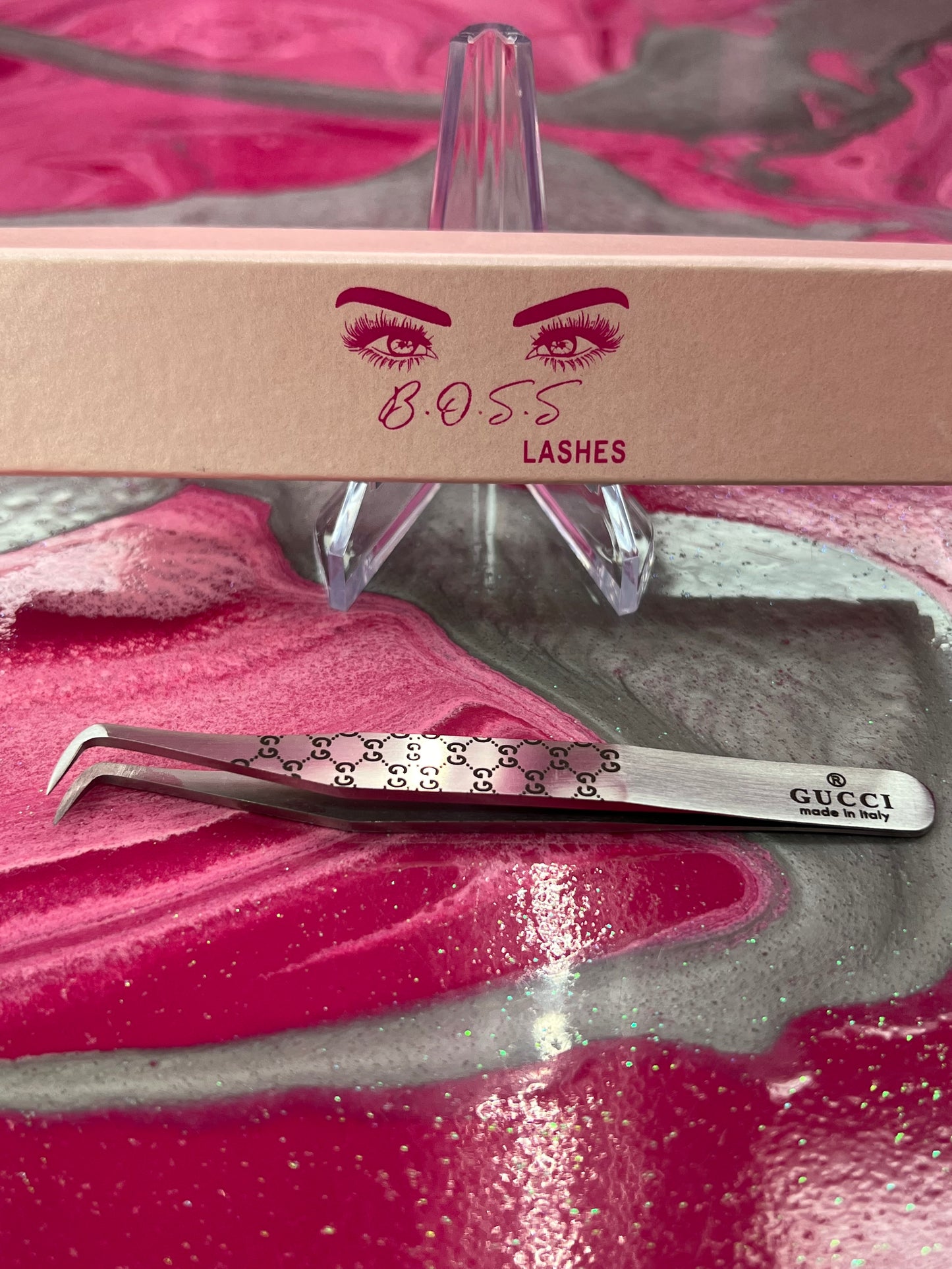 Gucci Silver tweezer (not fiber tip)