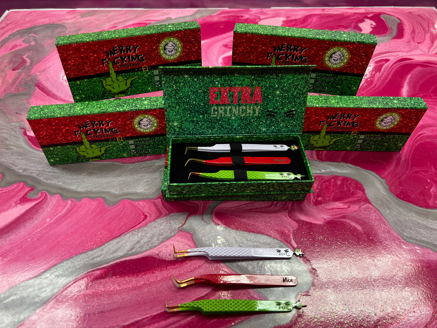 Grinch Christmas Tweezers Collection